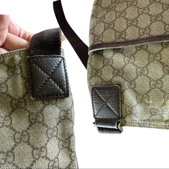 Gucci GG Coated Canvas Shoulder Crossbody Bag Purse - Picture 7 of 13